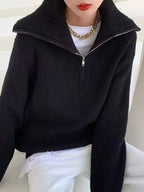 Half-zip Long Sleeve Sweater (3)