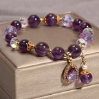 Natural Vintage Purple Crystal Bracelet photo 1