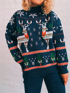Turtleneck Drop Shoulder Long Sleeve Sweater (8)