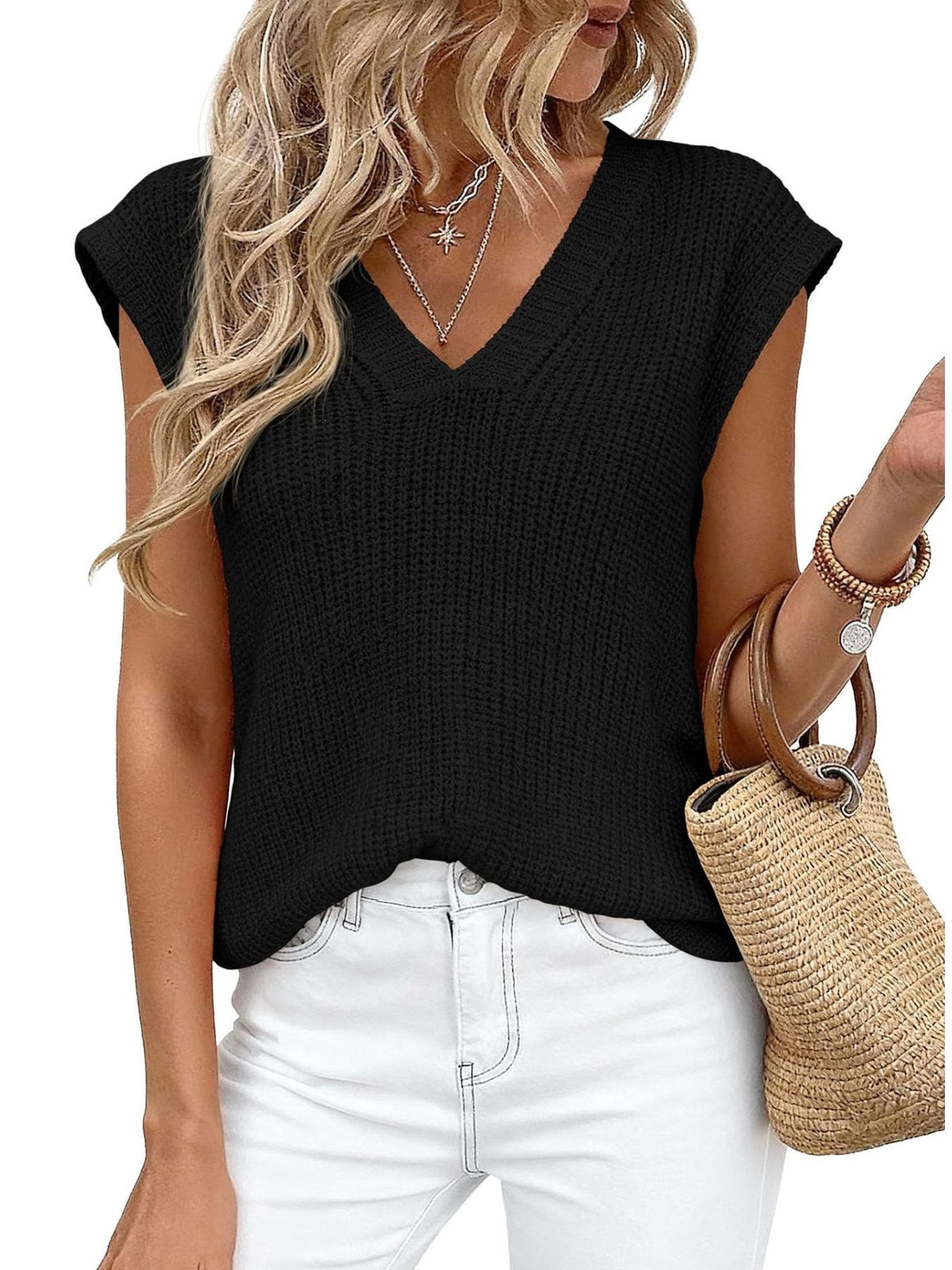 V-neck Sweater Vest (7)