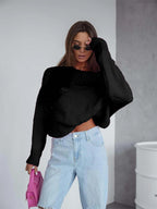 Boat Neck Drop Shoulder Sweater (7)