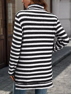 Striped Turtleneck Long Sleeve Knit Top (4)