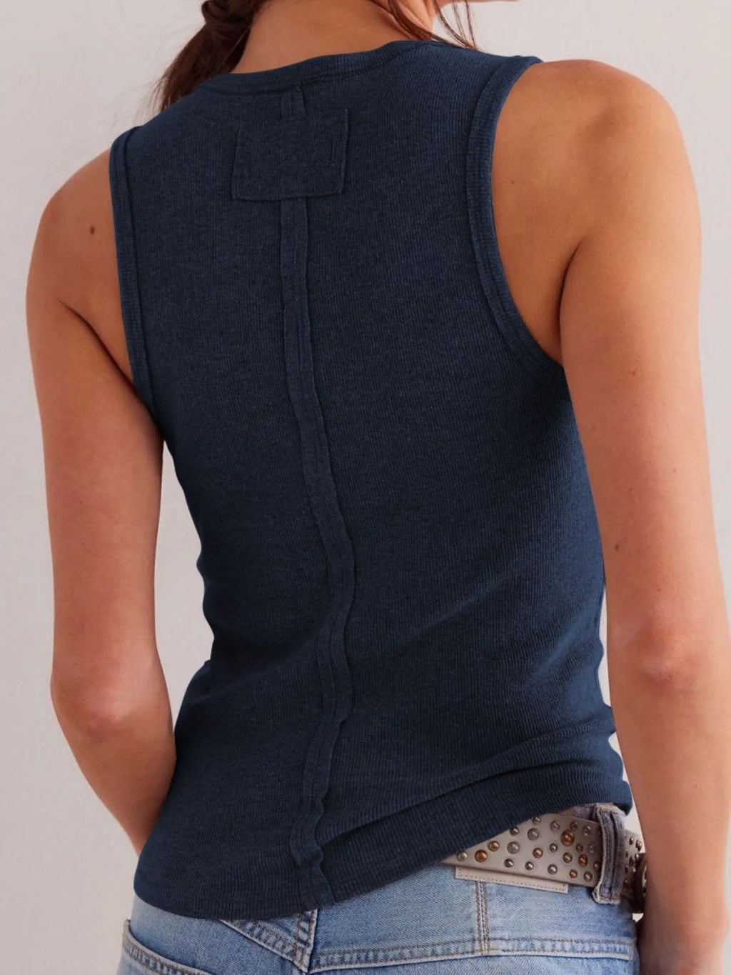 Solid V-neck Tank (8)