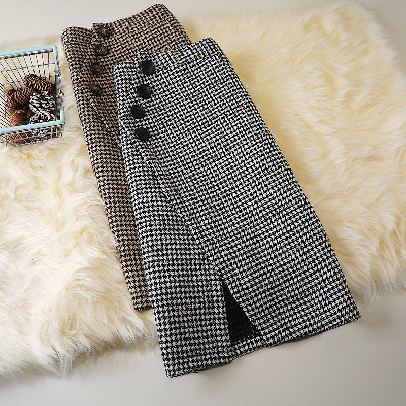 Houndstooth Midi Skirt photo 1