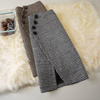 Houndstooth Midi Skirt photo 1