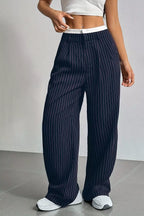High-waisted Pinstripe Wide-leg Pants (20)