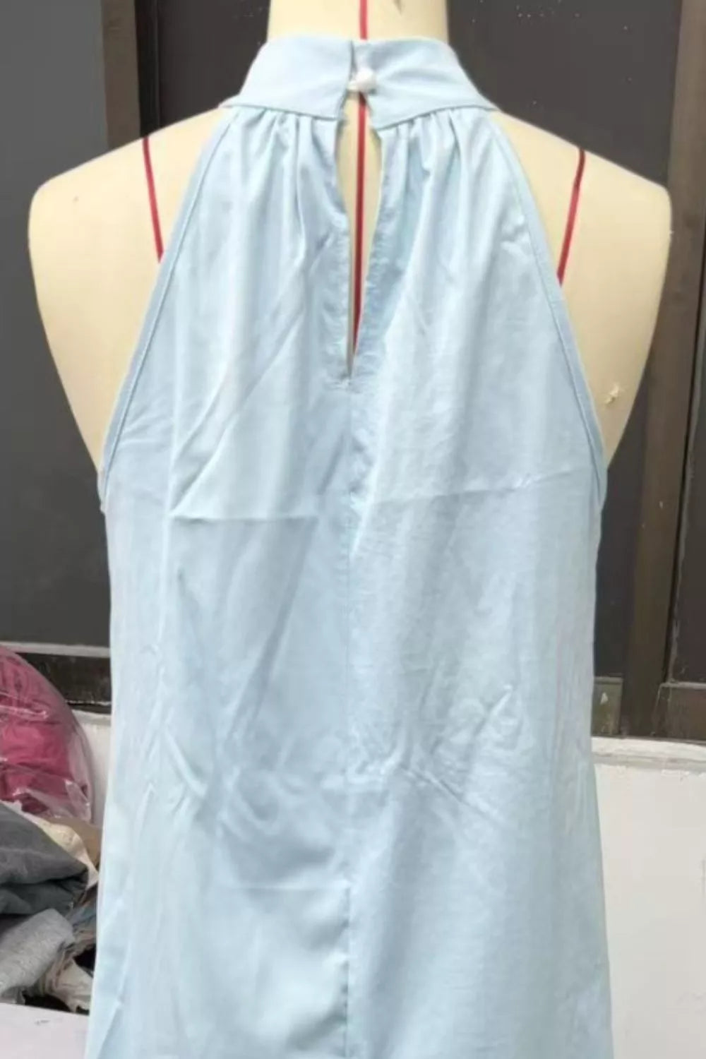 Halter Neck Sleeveless Maxi Dress (5)