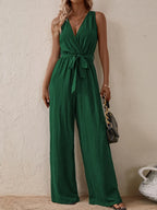 Tied Surplice Sleeveless Wide Leg Jumpsuit (14)