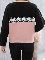 Block Houndstooth Sweater (3)