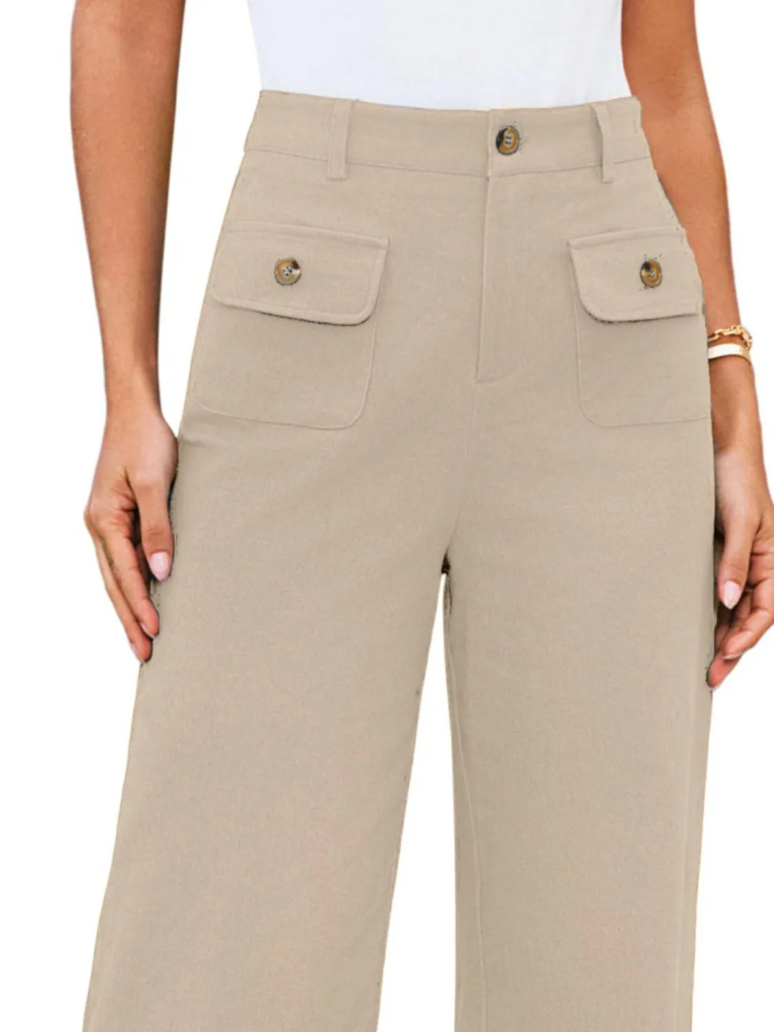 High Waist Wide Leg Pants (34)