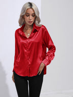 Collared Neck Buttoned Long Sleeve Shirt (5)