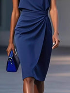 Ruched Waist Sleeveless Dress (6)