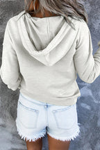 Dropped Shoulder Long Sleeve Hoodie Pocket (17)