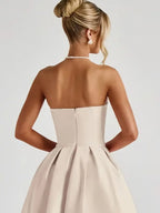 Solid Color Tube Midi Dress (19)