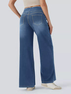 High-waisted Wide Leg Jeans (5)