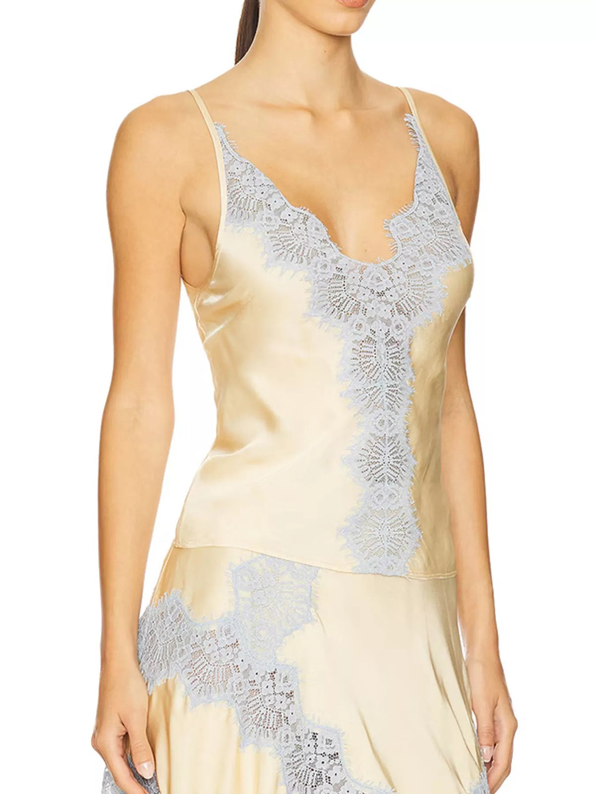 Lace Detail Cami Skirt Set (2)