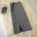 Houndstooth Midi Skirt variant CJQZ218266301AZ|CJQZ218266302BY|CJQZ218266303CX|CJQZ218266304DW|CJQZ218266305EV