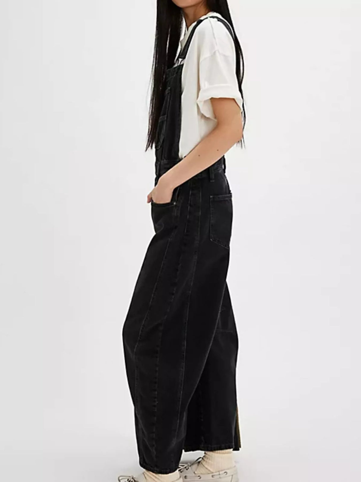 Wide Strap Wide Leg Denim Overalls (12)