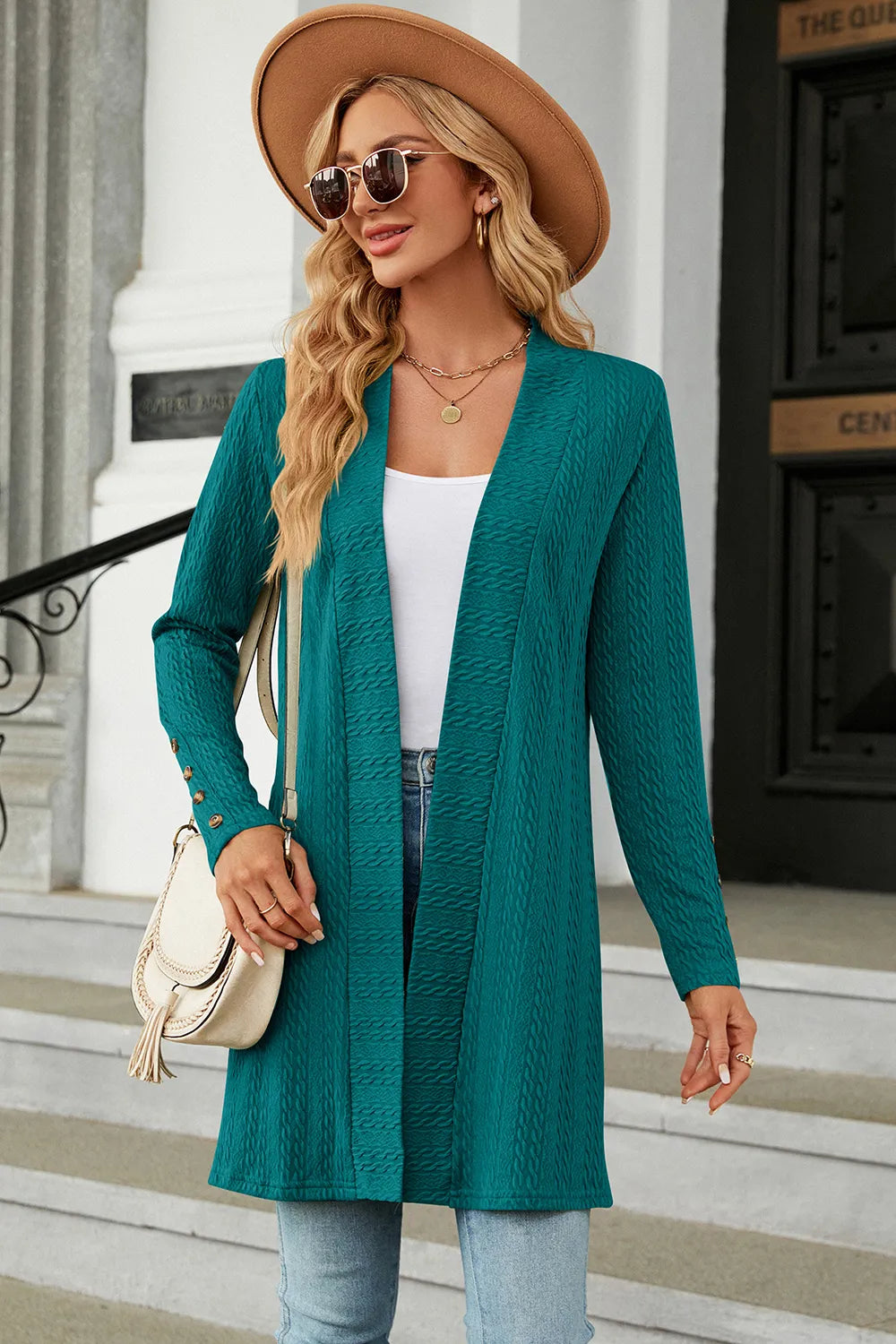 Open Front Long Sleeve Cardigan (3)