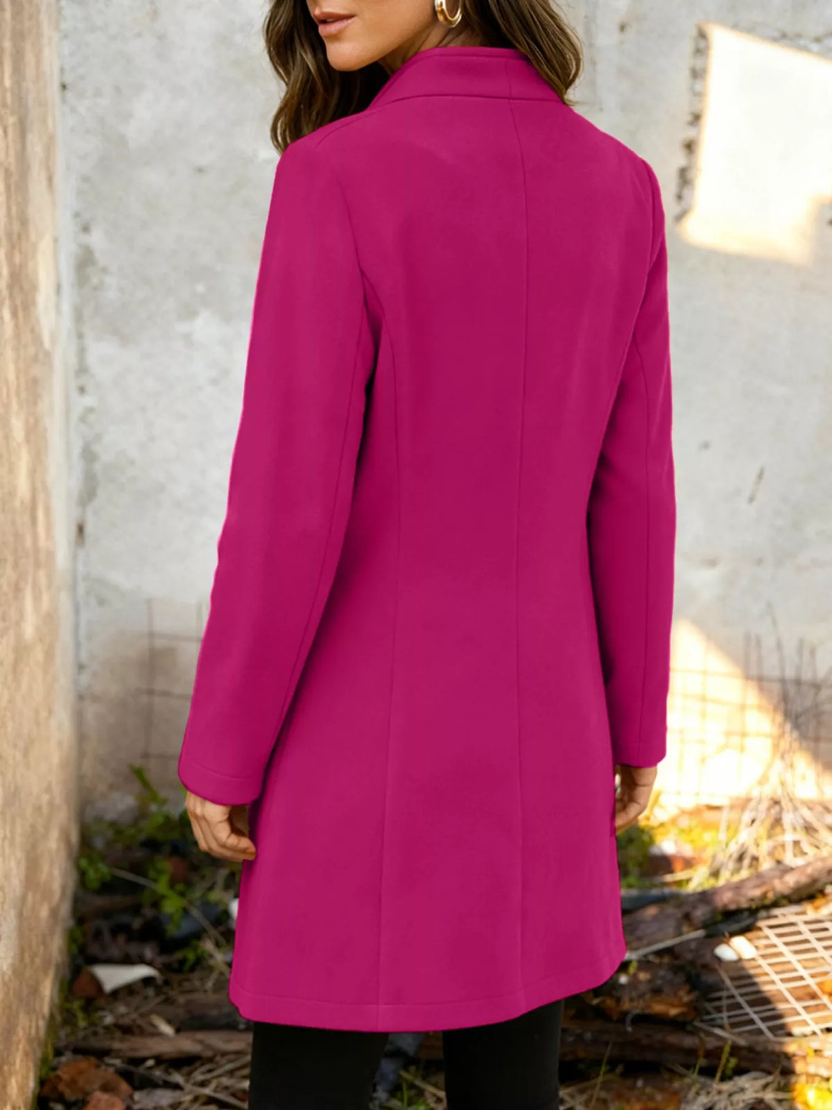 Button-down Longline Outerwear (3)