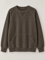 Crew Neck Raglan Sleeve Sweatshirt (37)