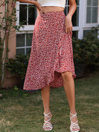 Floral Midi Ruffle Skirt photo 2