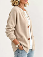 Full Size Button-down Knit Cardigan Plus (3)