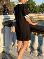 Notched Puff Sleeve Mini Dress (14)
