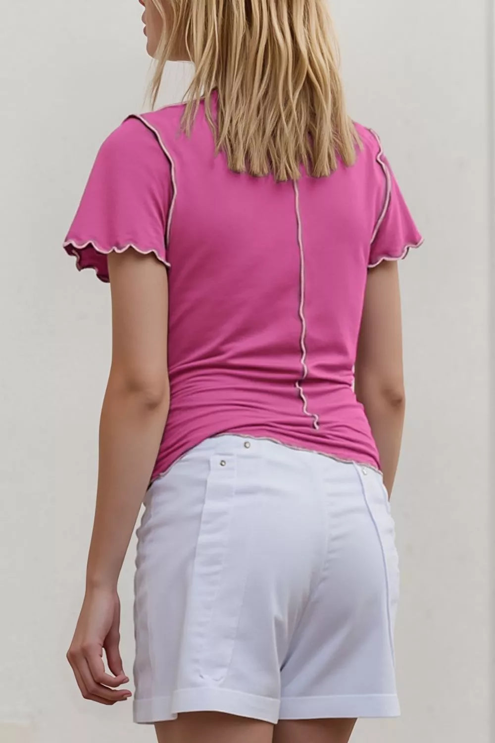 Wave Ruffle Slim Top (8)