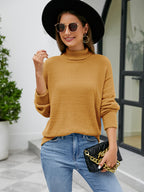 Turtleneck Dropped Shoulder Sweater (11)
