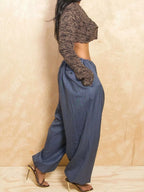 Elastic Waist Loose Fit Pants (2)