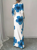 Floral Print One Shoulder Maxi Dress (3)