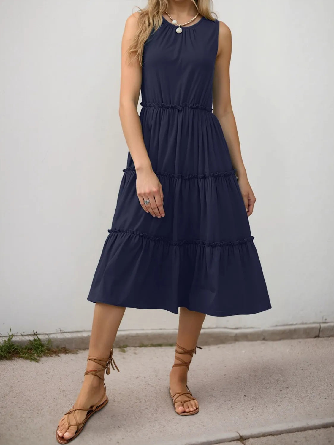 Frill Tiered Midi Dress (26)