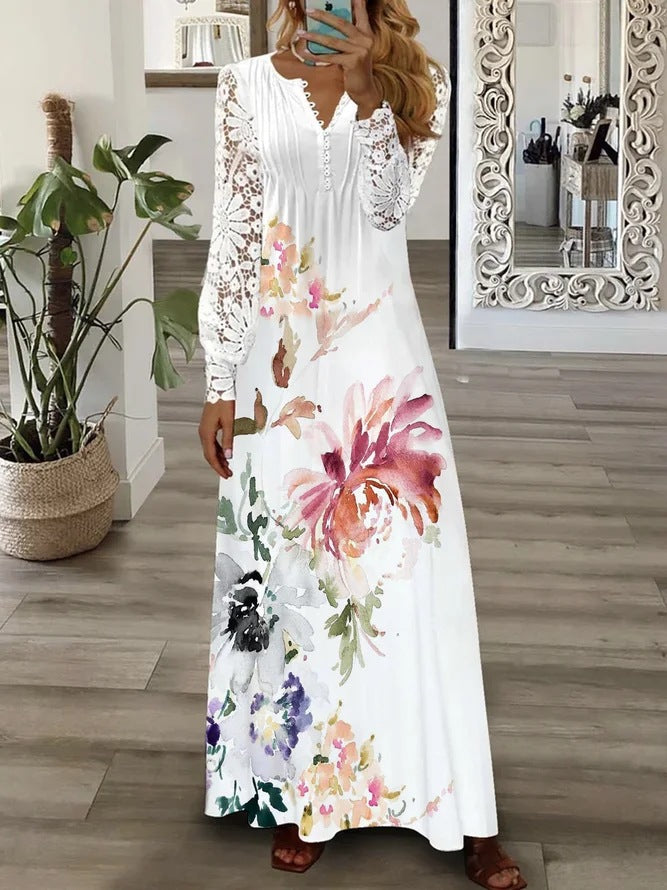 Lace Maxi Dress variant CJLY170456817QJ|CJLY170456818RI|CJLY170456819SH|CJLY170456820TG|CJLY170456821UF|CJLY170456822VE|CJLY170456823WD|CJLY170456824XC
