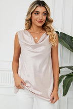 Ruched Cowl Neck Tank (4)
