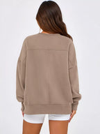 Casual Loose Side Slit Sweatshirt (30)