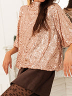 Sequin Embellished Tie-back Blouse (6)