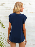 Round Neck Butterfly Sleeve Top (16)