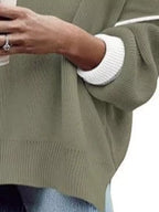 Round Neck Dropped Shoulder Sweater (10)