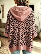 Drawstring Leopard Hooded Sweater (15)