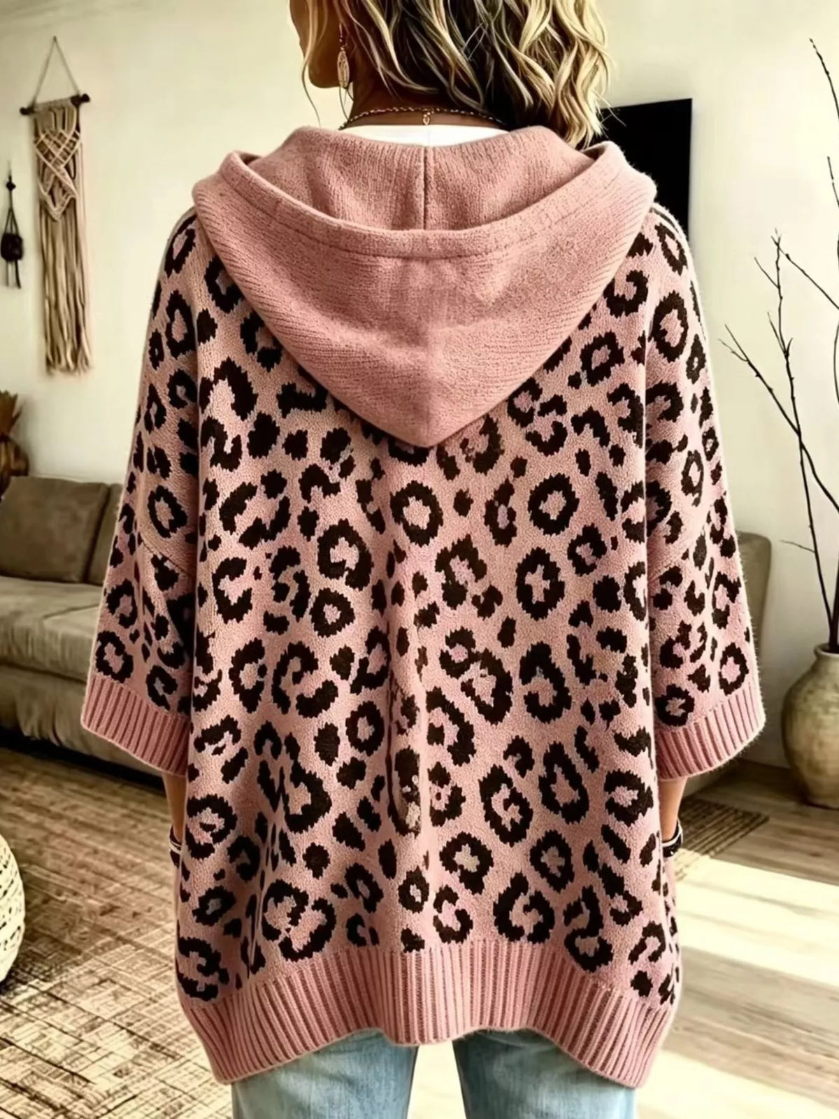 Drawstring Leopard Hooded Sweater (15)