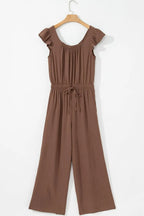 Ruffled Cap Sleeve Wide Leg Jumpsuit (6)