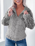 Cozy Fleece Quarter Zip Sweatshirt (7)