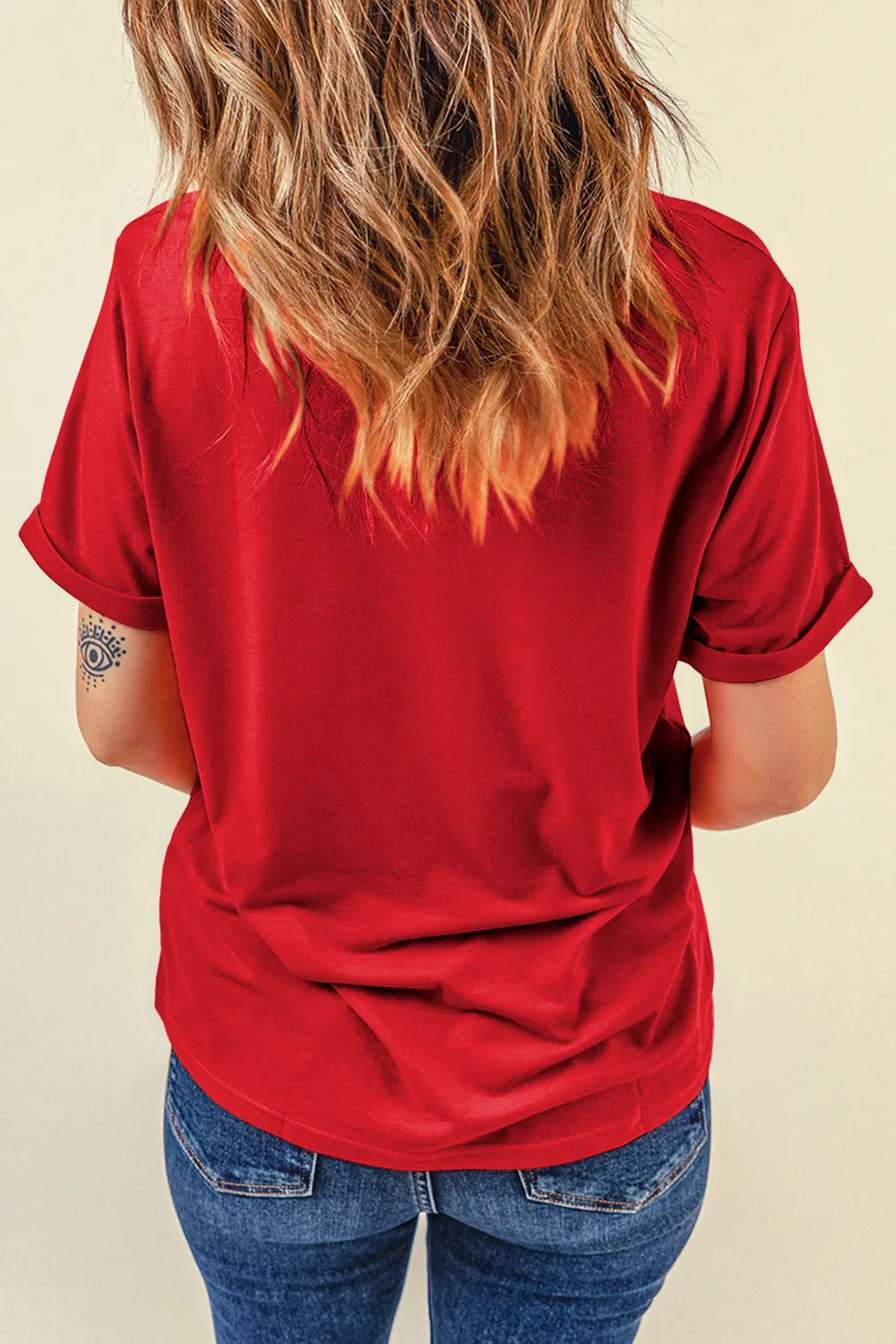 Round Neck Short Sleeve T-shirt (18)