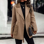 Reversible Brown Wool Coat photo 8