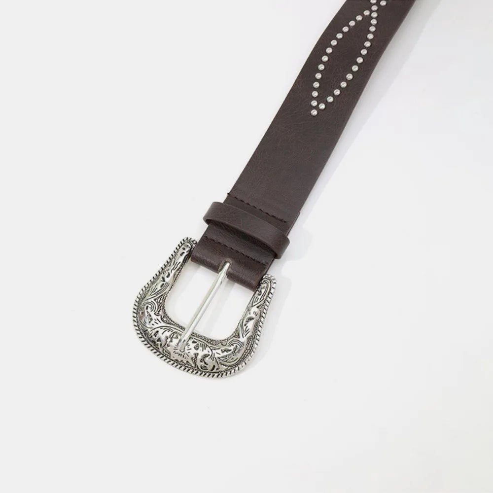 Pu Leather Rhinestone Belt (12)