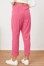 Pocketed Elastic Waist Pants (12)