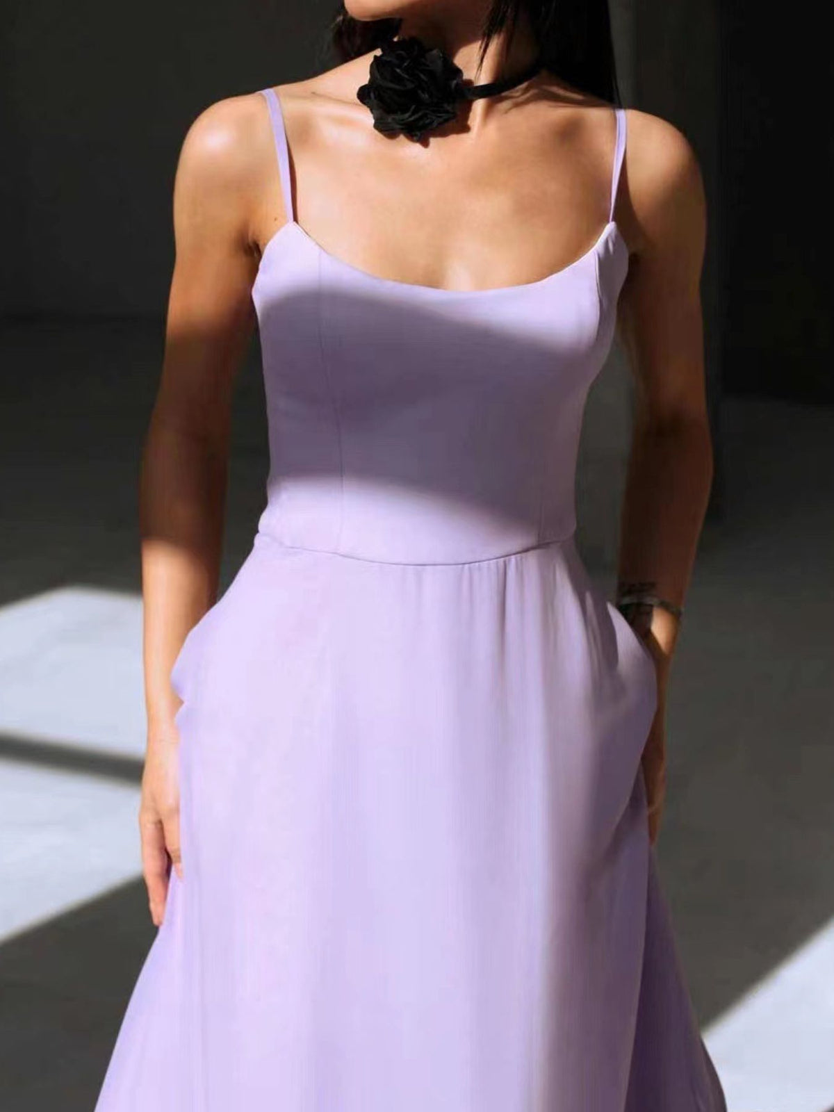Ruffle Hem Scoop Neck Midi Dress (12)