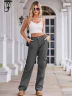 High-waisted Cargo Jeans (16)