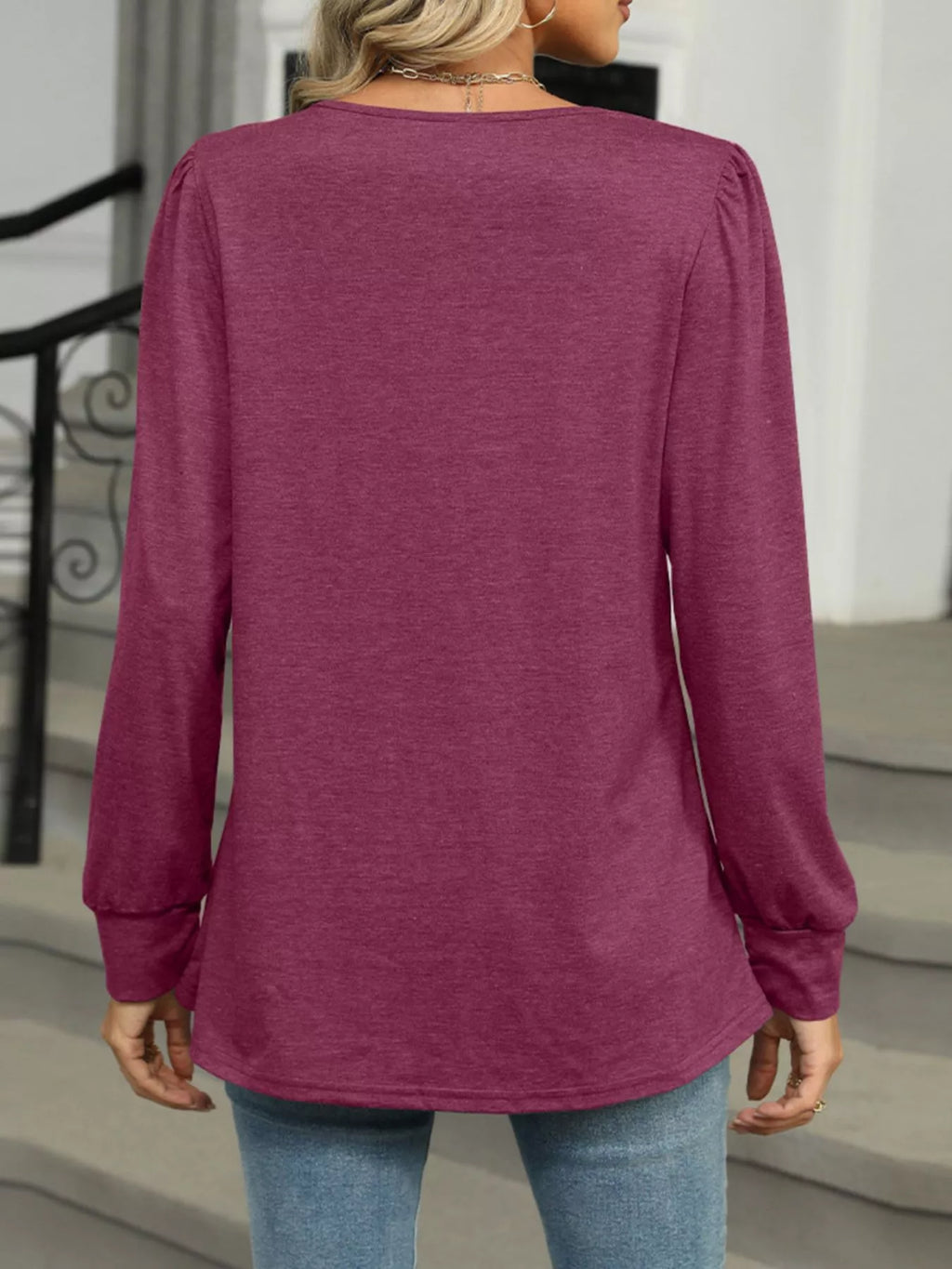 Long Sleeve Round Neck T-shirt (14)